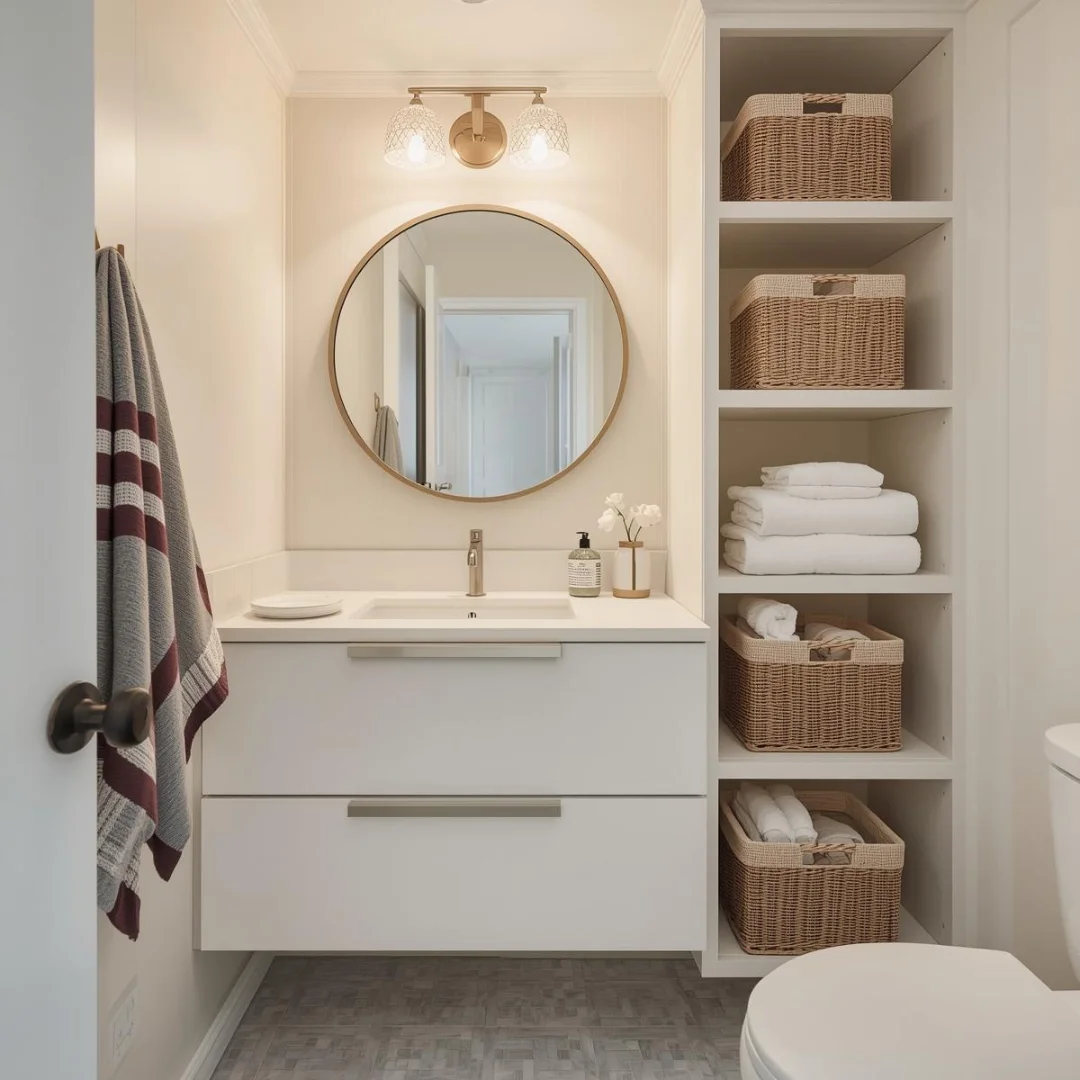 Tiny Bathroom Ideas With Built-In Style