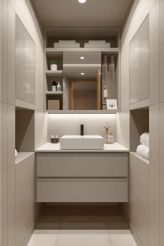 Tiny Bathroom Ideas With Built In Style1