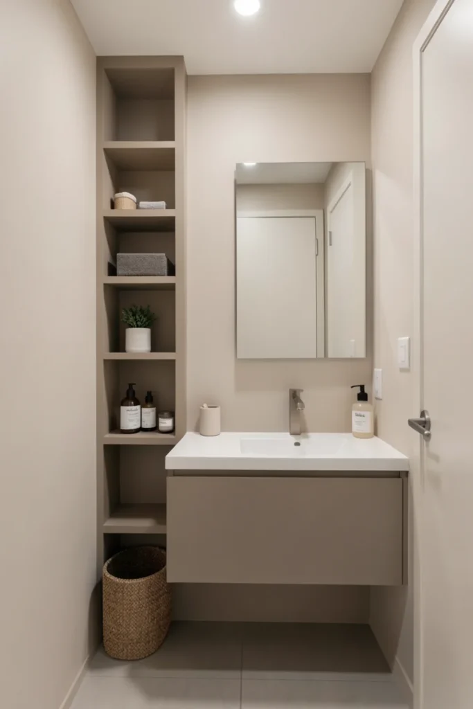 Tiny Bathroom Storage Ideas That Disappear Into the Design2
