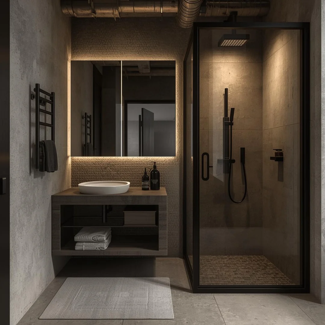 Urban Loft Apartment Bathroom Ideas