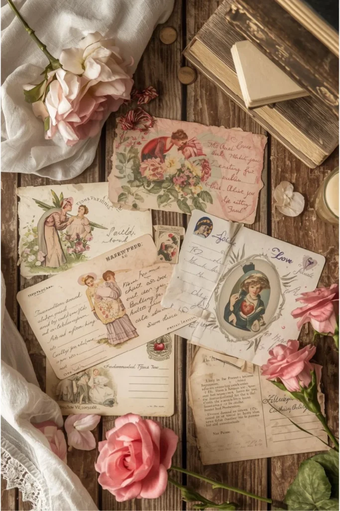 Vintage Valentine Postcards and Paper Ephemera 3