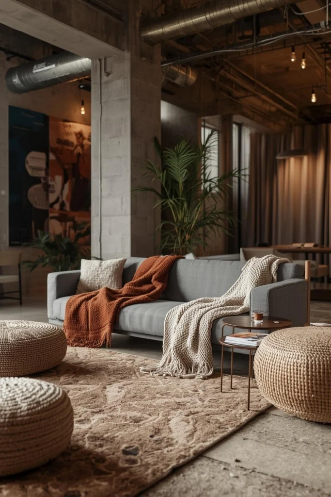 Warm Urban Loft with Layered Textures1