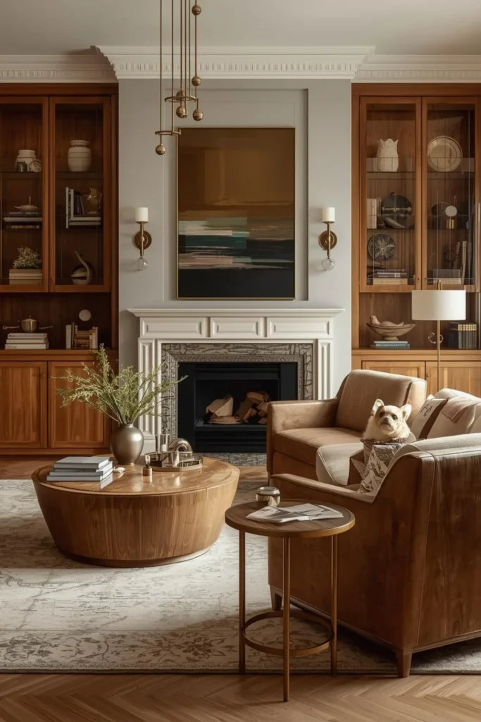 Warm Woods Paired With Elegant Finishes