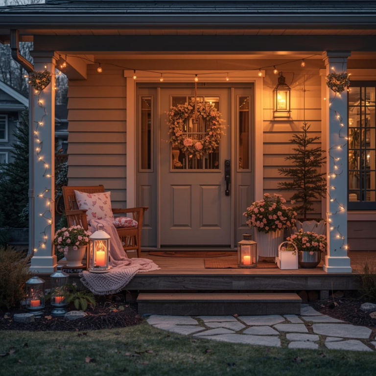 cozy Valentine outdoor decor