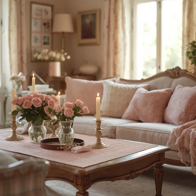cozy vintage-inspired living room