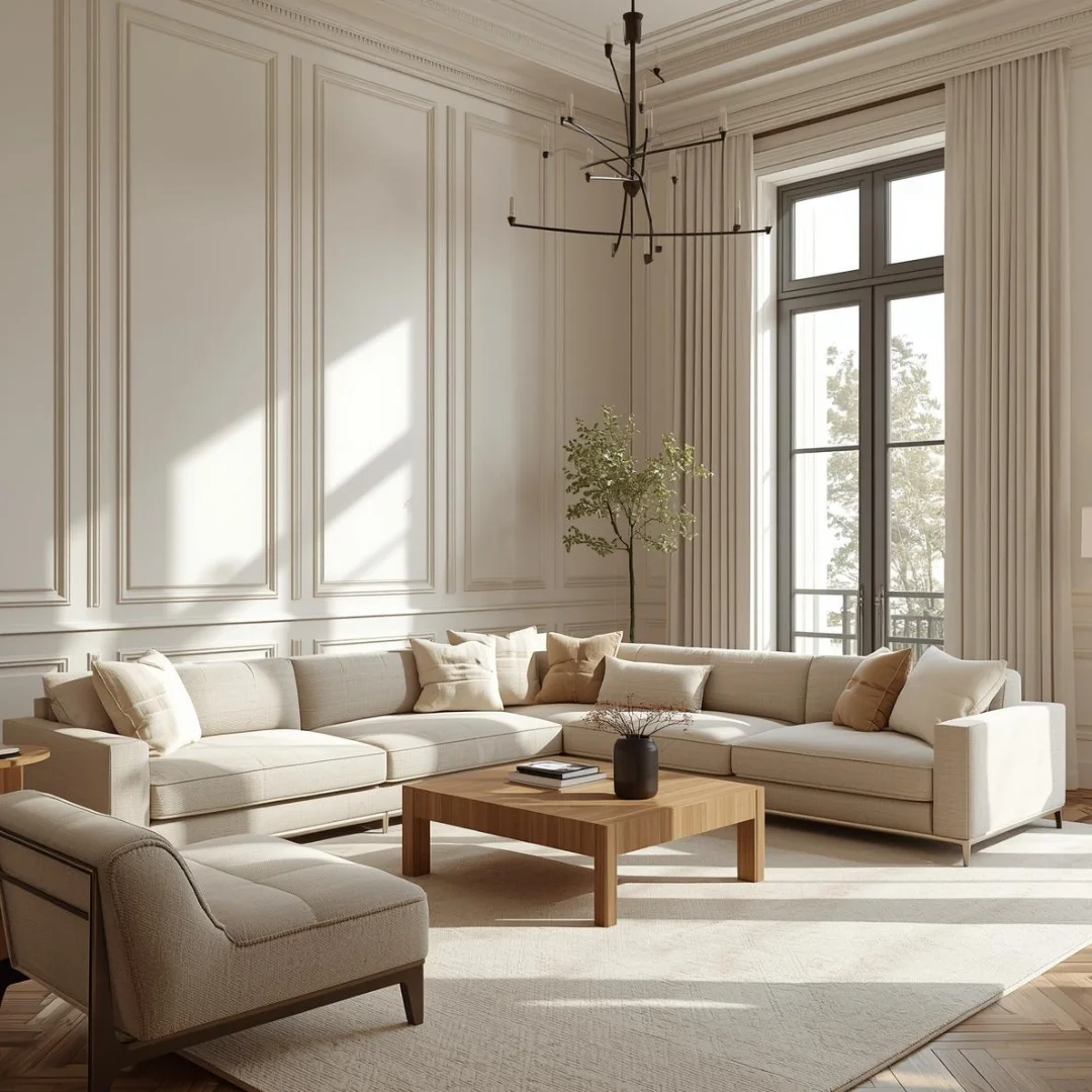 elegant modern classic living room