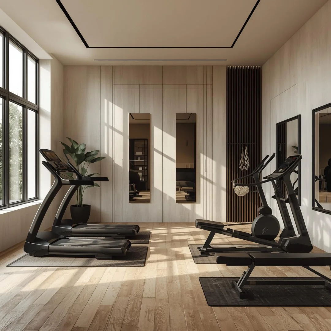 modern home gym interior
