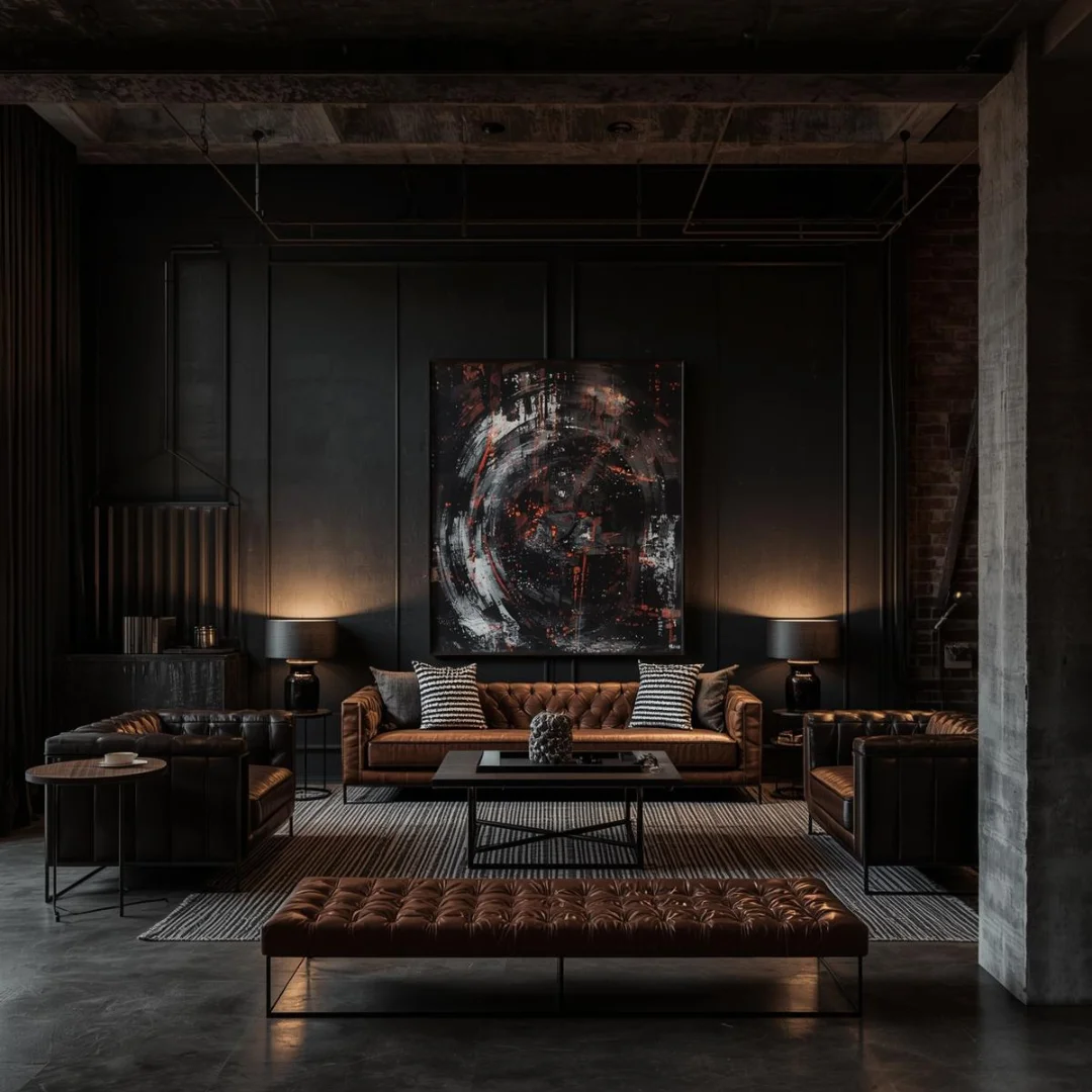 moody industrial living space