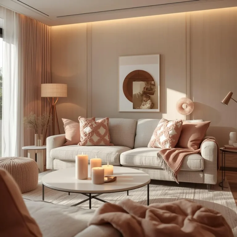 stylish modern living room Valentine’s Day