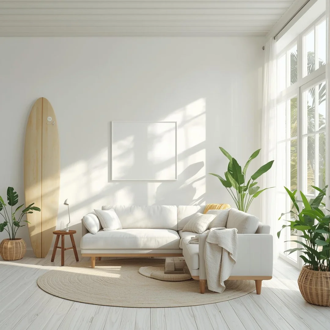 surf-inspired room