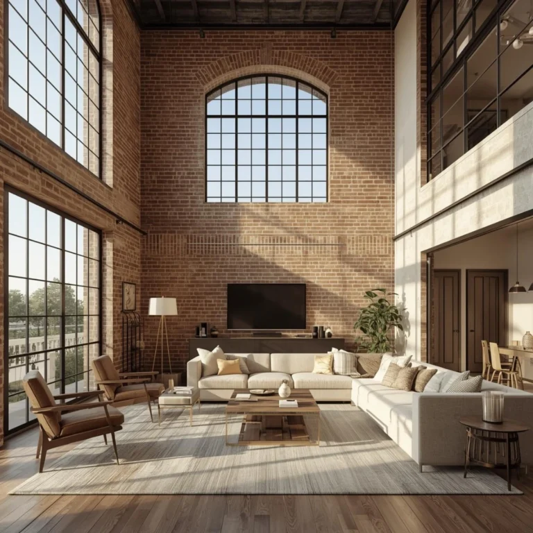 urban loft apartment living room