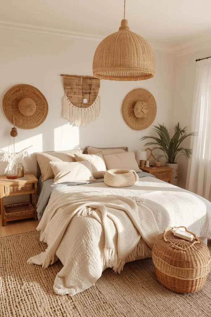 Cozy Coastal Bedrooms with a Boho Twist