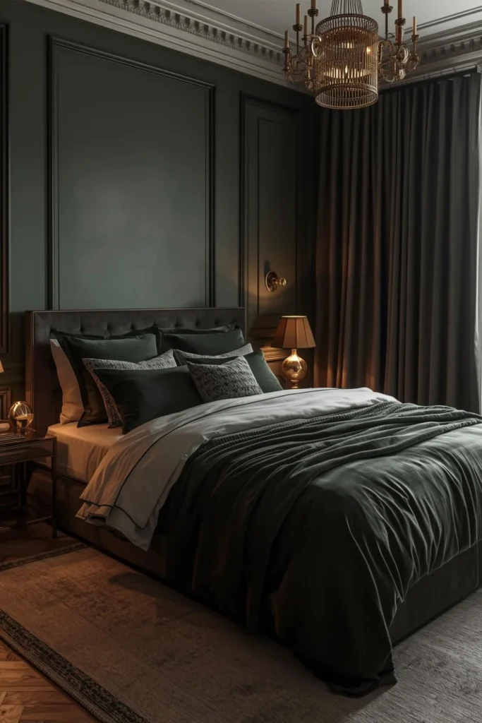 How To Decorate A Bedroom With Quiet Drama1