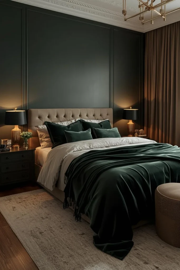 How To Decorate A Bedroom With Quiet Drama2