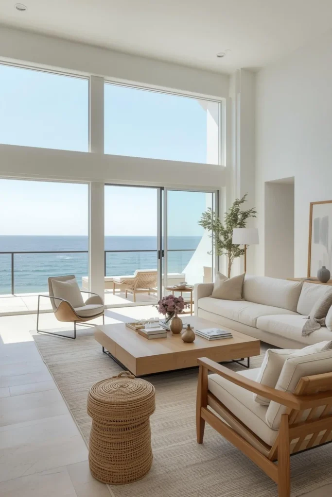 Modern Coastal Living Room That Feels California Cool3