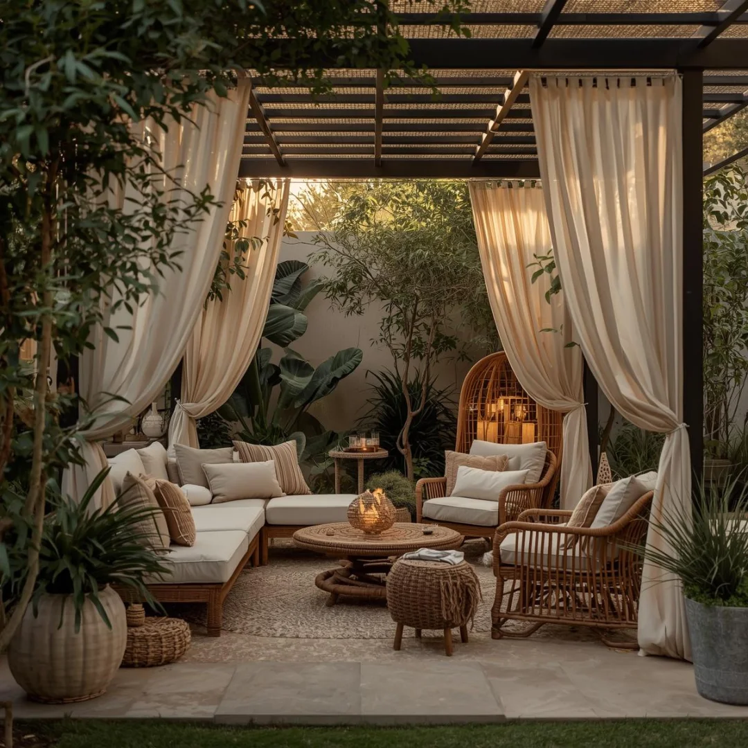 cozy patio designed