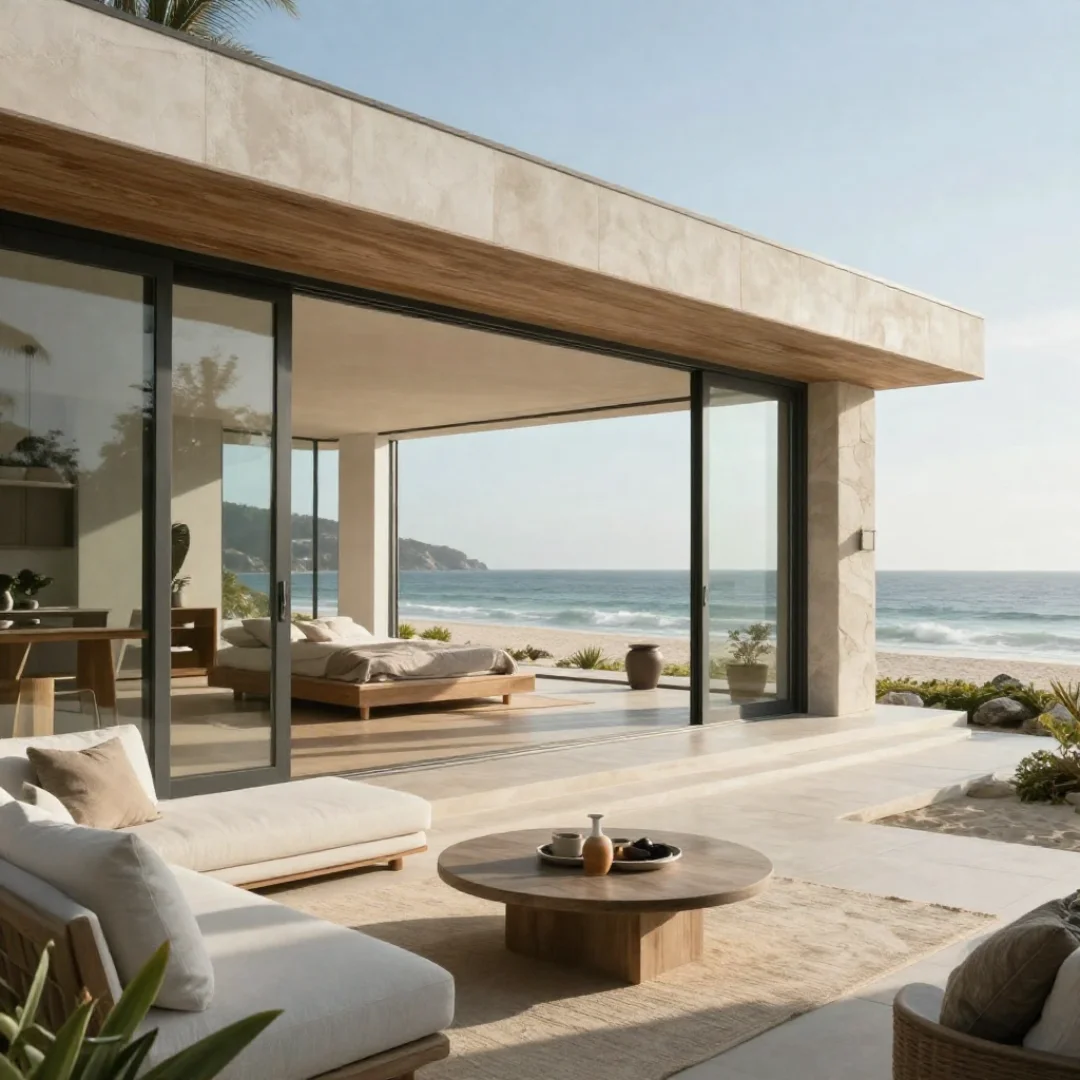 luxurious modern beach house