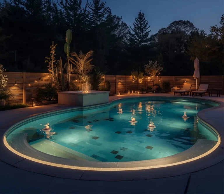 Above Ground Pool Lighting Ideas for a Luxury Night Look