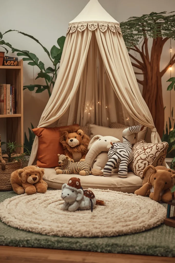 Animal Themed Reading Nook