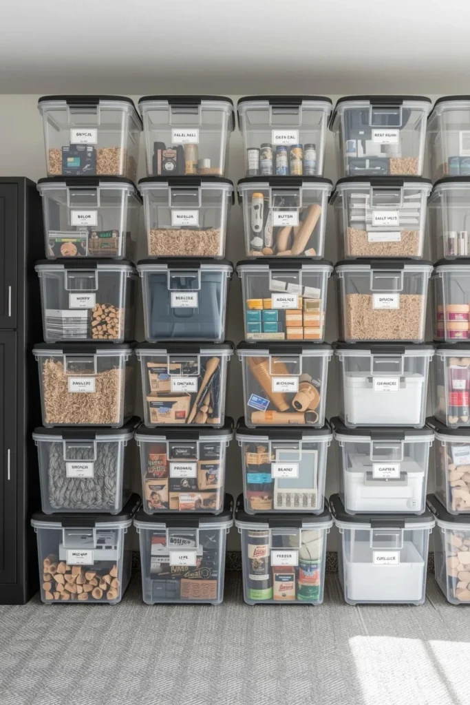 Clear Storage Bins