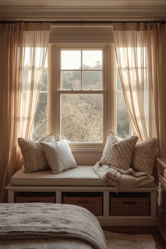 Cozy reading nook