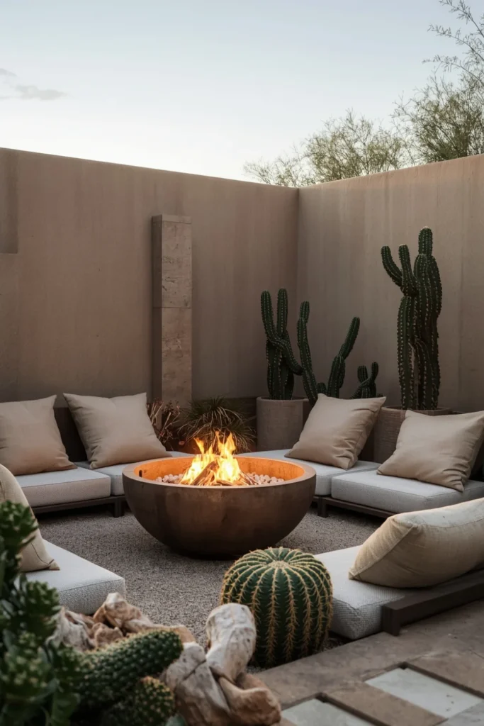 Desert Chic Fire Bowl Corner