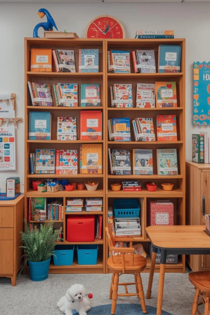 Display Mini Class Journals as a Book Wall1
