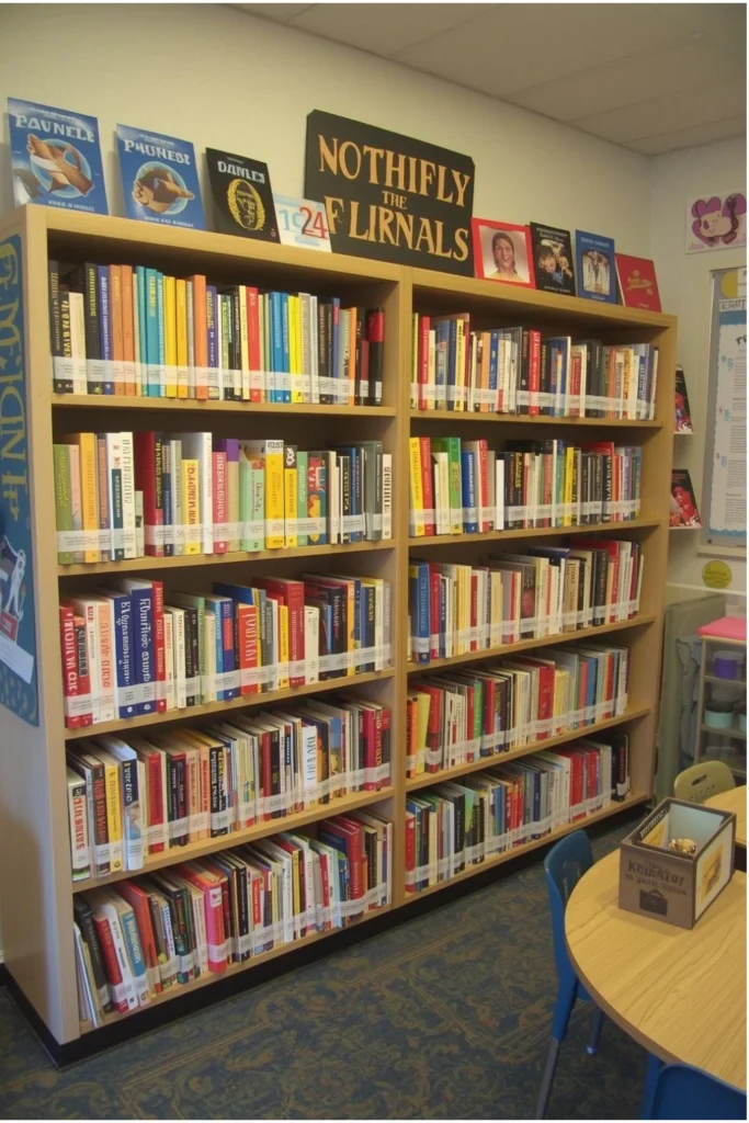 Display Mini Class Journals as a Book Wall2