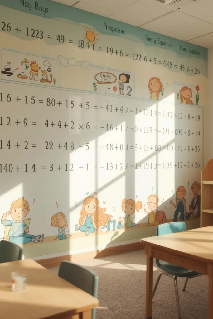 Engaging equation wall