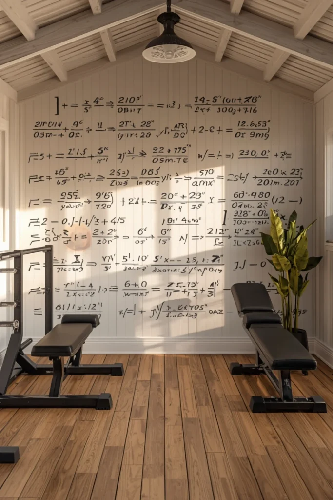 Equation Wall That Tells a Story