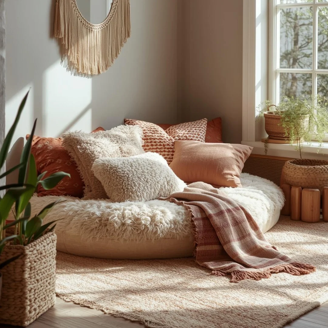 Floor Cushion Reading Nook