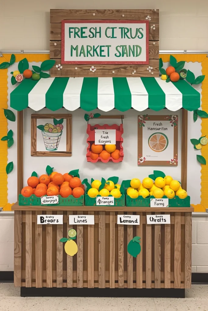 Fresh Citrus Market Stand