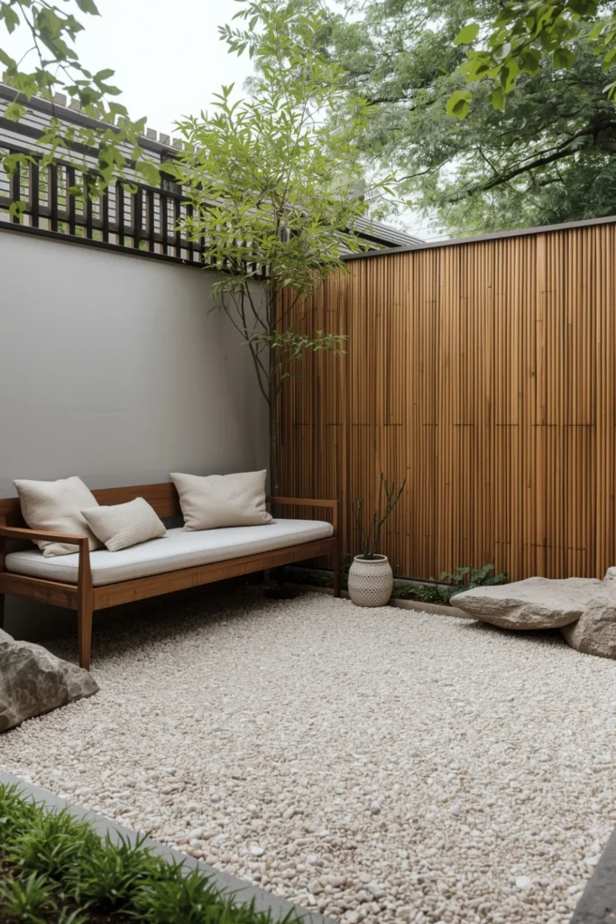 Minimal Zen Gravel Lounge 2