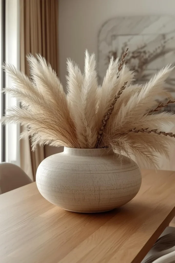 Oversized Textural Bowl with Dried 2