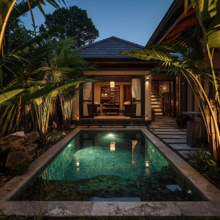 Small Backyard Pools Inspired by Bali Architecture
