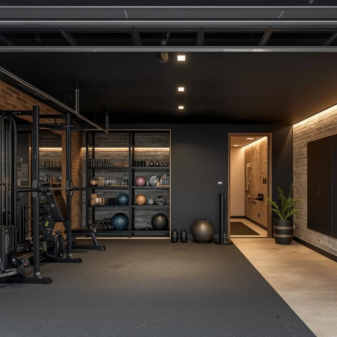 Stylish Garage to gym 1