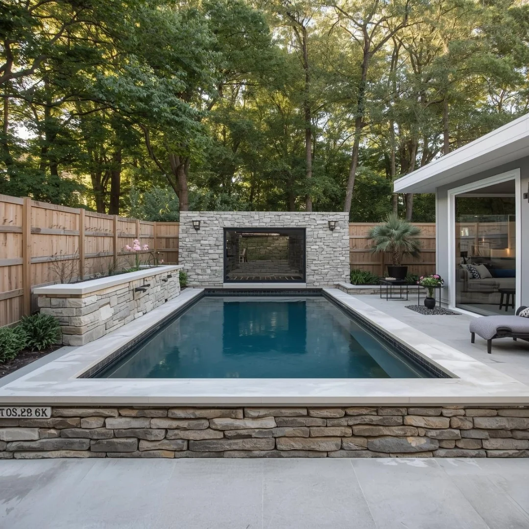 Sunken above ground pool 1