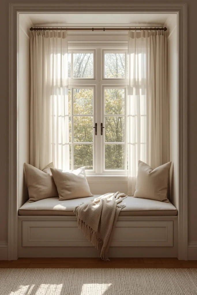 Sunlit Nook With Built In Bench1