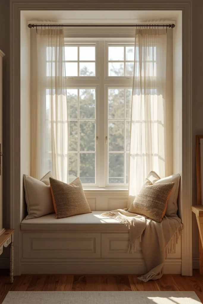 Sunlit Nook With Built In Bench2
