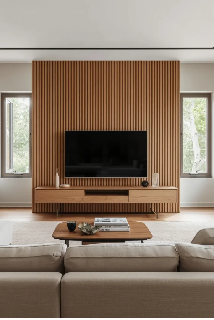 The Warm Minimalist Slat Wall2
