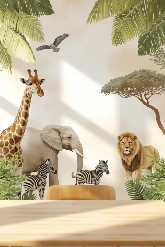 Wall Mural Safari Backdrop
