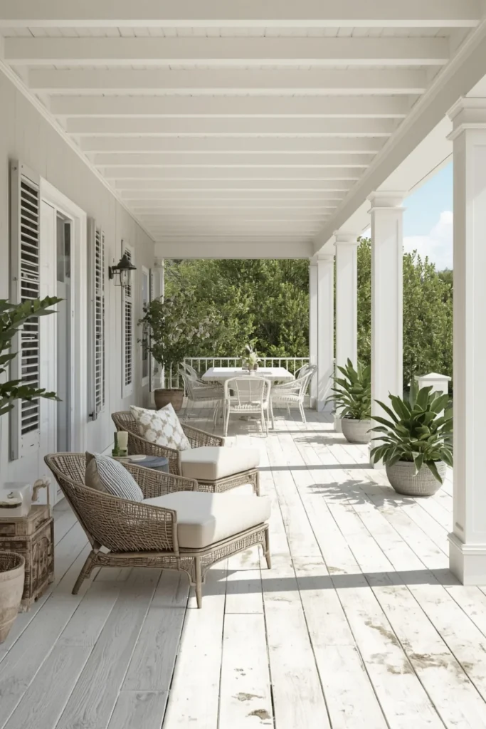 White Washed Decking