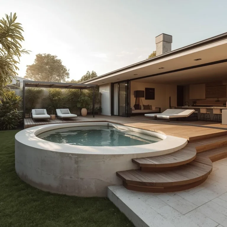 Round Above Ground Pool Design Ideas: Decks, Covers & Lounge Vibes