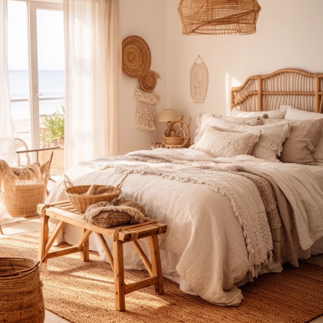 boho coastal bedroom