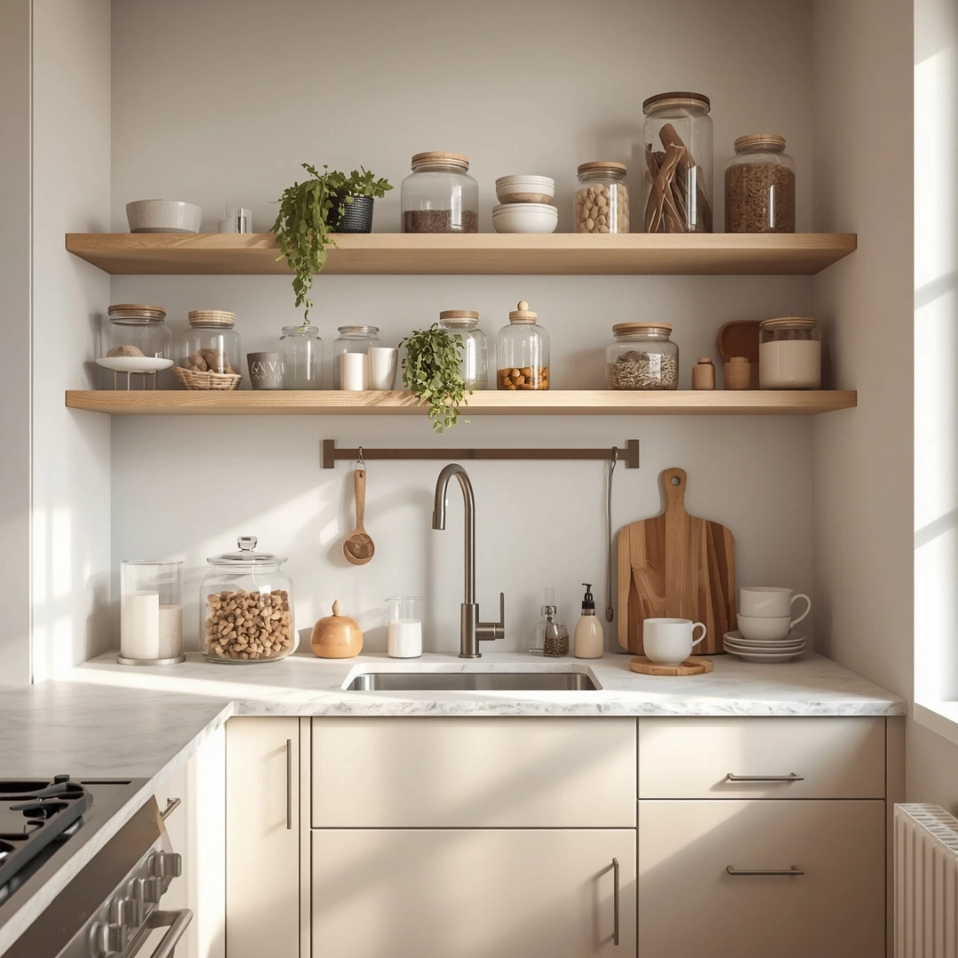 organized small kitchen