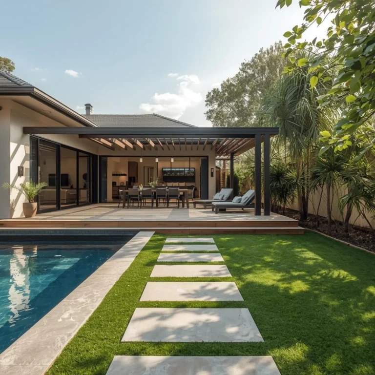 Above Ground Pool with Deck Off House Ideas