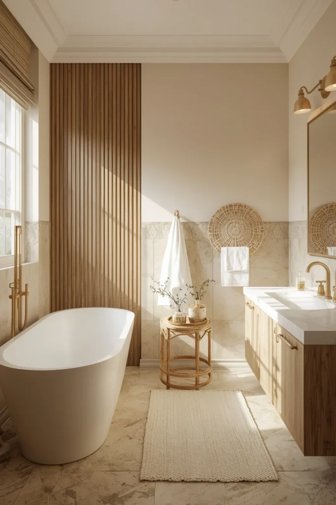 Beige and Cream Bathroom