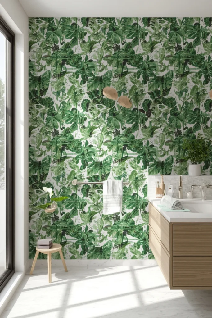 Botanical Bathroom Wallpaper