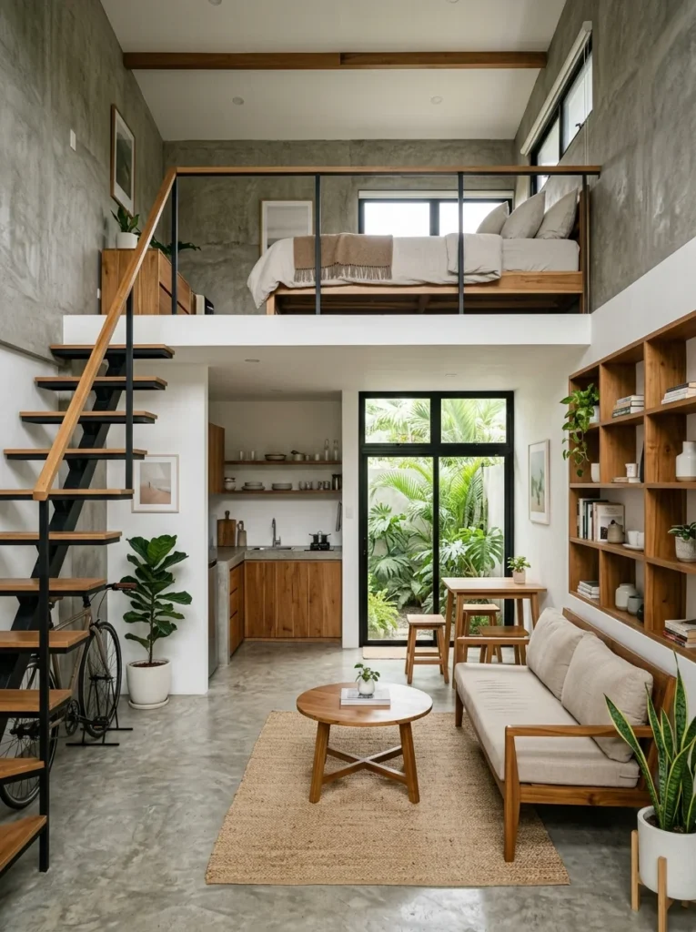 Budget Friendly Concrete Loft House1