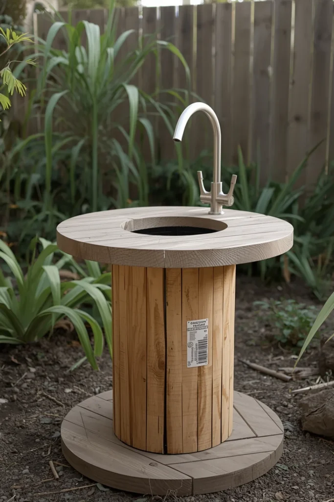 Cable Spool Pedestal Sink1